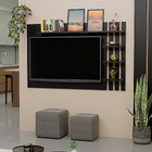 Painel De Tv Ripado Até 32 Polegadas Com Prateleiras Netmobil