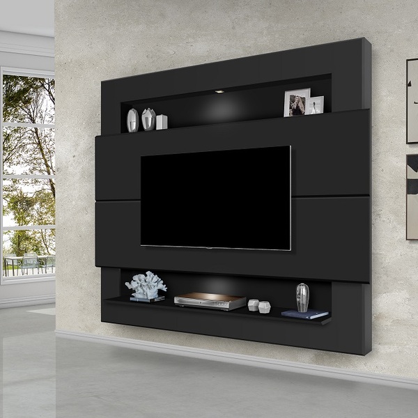 Painel De Tv Suspenso Para Sala Com Led Tv Até 57 Riviera