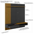 Painel Decor Ripado P/tvs Até 65 Polegadas C/ Nicho Suspenso