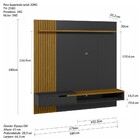 Painel Decor Ripado P/tvs Até 65 Polegadas C/ Nicho Suspenso