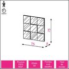 Painel Decorativo 3d Espelhado 75cm Tb86 Dalla Costa