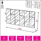 Painel Decorativo Escala 3d 180 Cm Com Espelho Dalla Costa
