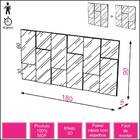 Painel Decorativo Escala 3d 180 Cm Com Espelho Dalla Costa