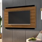 Painel Decorativo Maverick Para Tv Até 75" Mdf Nature/preto -