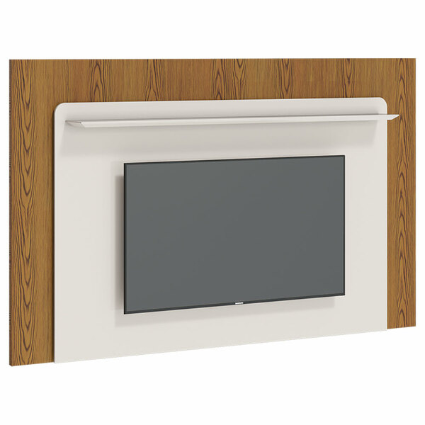 Painel Decorativo Sala De Estar 180cm Teilor Off White/freijó