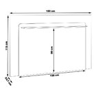 Painel Decorativo Sala De Estar 180cm Teilor Off White G29 -