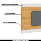 Painel Decorativo Sala De Estar 218cm Julien Nature/off White