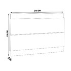 Painel Decorativo Sala De Estar 218cm Julien Nature/off White