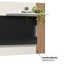 Painel Demadero Para Tv De Até 40 - Off White/natural