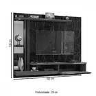 Painel Denver Preto Fosco Cinamomo - Bechara Móveis