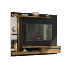 Painel Denver Preto Fosco Cinamomo - Bechara Móveis