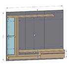 Painel Denver Titanium/cinamomo – Bechara Móveis