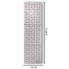 Painel Deslizante - 70cmx245cm - Branco