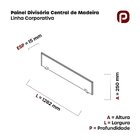 Painel Divisor Central Pdcc130 Cinza