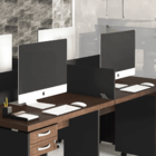 Painel Divisor Lateral De Mesas 60 Pandin Pe40 - Preto