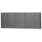Painel Donna Para Cama Box Casal 160 Cm Suede Cinza - D'rossi