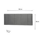 Painel Donna Para Cama Box Casal 160 Cm Suede Cinza - D'rossi