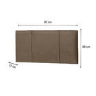 Painel Donna Para Cama Box Casal 90 Cm Suede Marrom - D'rossi