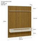 Painel Duetto Ripado P/tvs Até 65 Polegadas C/nicho Suspenso