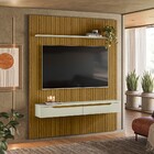Painel Duetto Ripado P/tvs Até 65 Polegadas C/nicho Suspenso