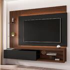 Painel E Aparador Colombo Preto Fosco Nogal