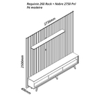 Painel E Rack Led Nobre 275 Requinte 260 Off White Naturale -