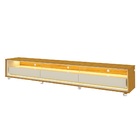 Painel E Rack Led Rodízios Nobre 275 Requinte 260 Off White N