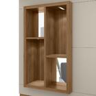 Painel E Rack Para Tv Destiny Com Ripas Off White Nogueira