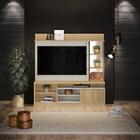 Painel E Rack Para Tv Filadelfi Carvalho Off White