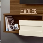 Painel E Rack Para Tv Hindle Freijó Off White