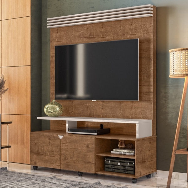 Painel E Rack Para Tv Magi Madero Off White