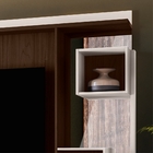 Painel E Rack Para Tv Onie Com Espelho Noce Esplendor Off Árt