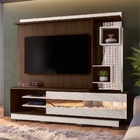 Painel E Rack Para Tv Onie Com Espelho Noce Esplendor Off Árt