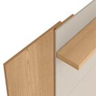 Painel E Rack Para Tv Siegfried Com Ripas Carvalho Off White