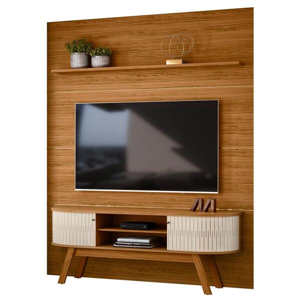 Painel E Rack Piso Teto Tv 75 244x208 Cm 7181 Mdt