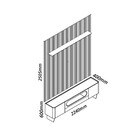 Painel E Rack Requinte 220 Impressão 3d Com Led Pés De Vidro