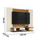 Painel Ej Off White/freijó – Ej Móveis