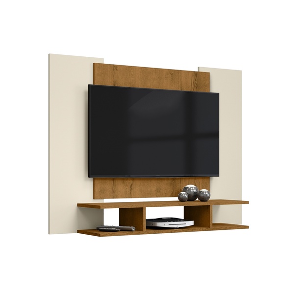 Painel Ej Off White/freijó – Ej Móveis