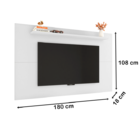 Painel Elegant Branco - Bechara Móveis