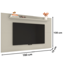 Painel Elegant Off White – Bechara Móveis