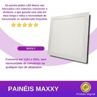 Painel Embutir/slim Led Quadrado 6w Quente - Quente(3000k)