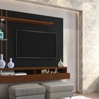 Painel Eros 1.60 Preto/canela - Carmolar Móveis