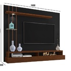 Painel Eros 1.60 Preto/canela - Carmolar Móveis