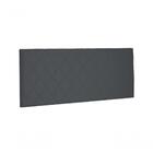 Painel Esmeralda Suede Cinza Solteiro 0,90cm - Spezzia