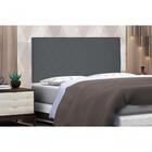 Painel Esmeralda Suede Cinza Solteiro 0,90cm - Spezzia