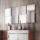 Painel Espelhado Decorativo 136x68cm Futura Espresso Móveis