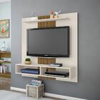 Painel Estante Para Tv Monjito Off White Pintura 3d Ripada