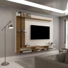 Painel Estilo Industrial Onix Para Tv Até 65" Com Nicho E Pra