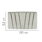 Painel Estofada Bélgica 100cm Solteiro Courino Bege - D A Dec