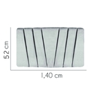 Painel Estofada Bélgica 140cm Casal Suede Cinza Claro - D A D